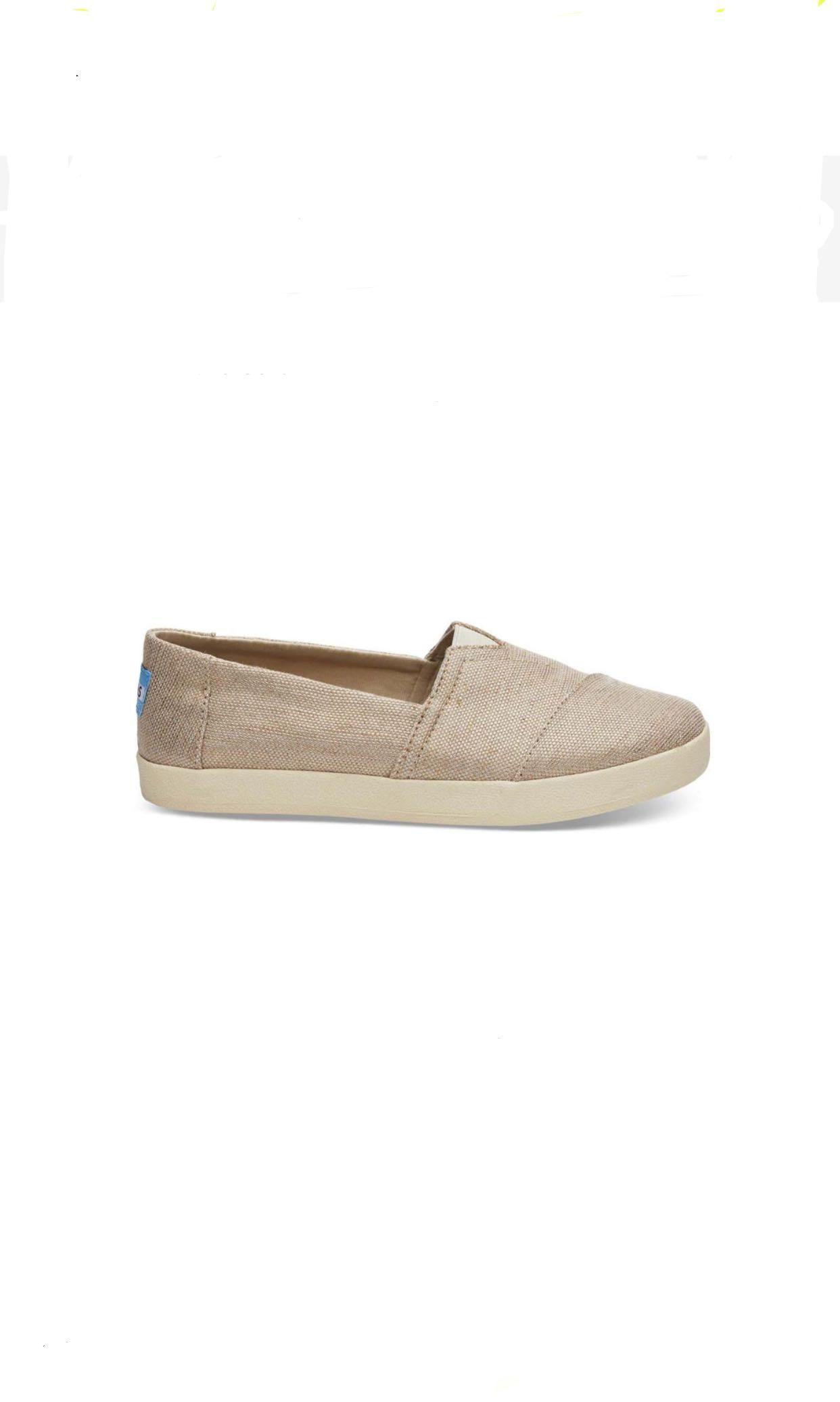 Toms Avalon rose gold metallic woven women US 8
