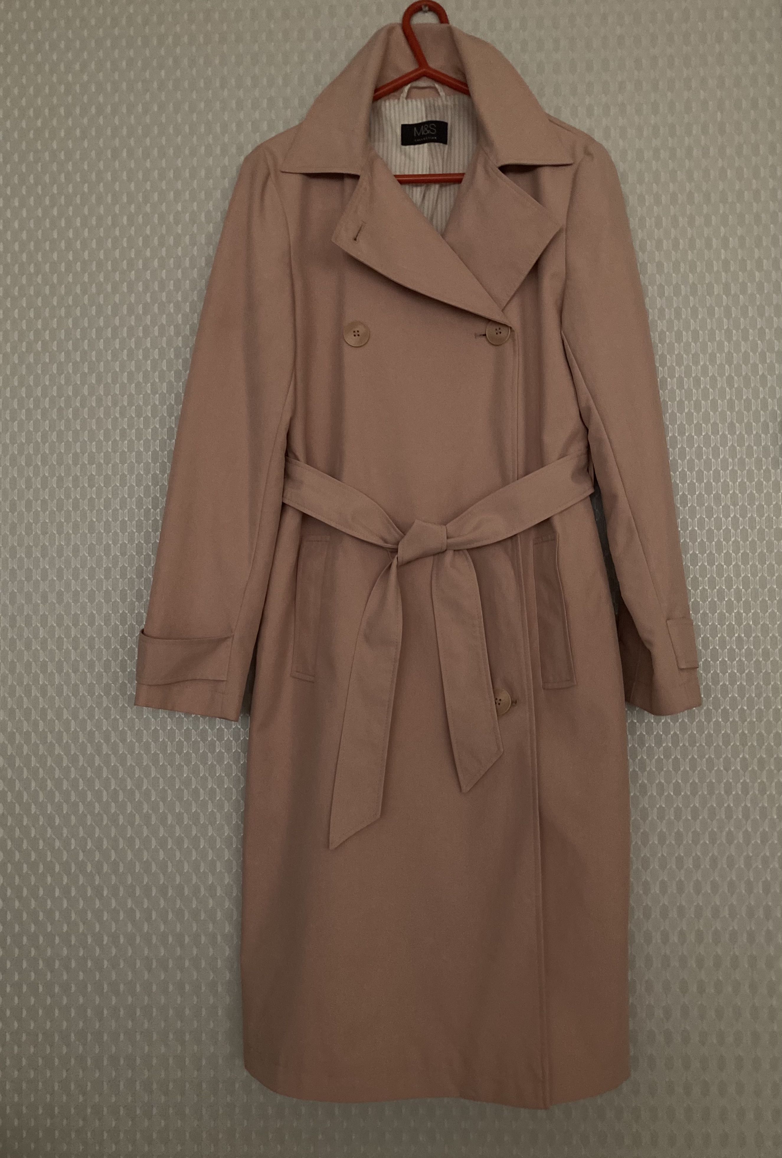 Marks and spencer outlet pink trench coat
