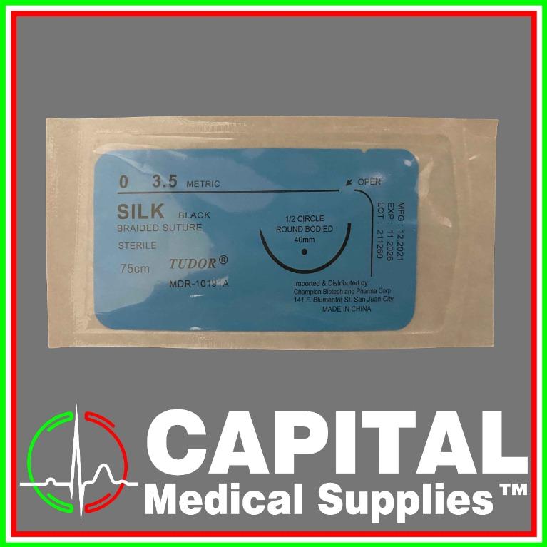 Tudor Suture Silk Round 0 1box (Category: Medical Supplies & Tools) located in Quezon City. Submitted by capitalmedicalsupplies (Listing ID 1146066476, Image 2). Description: .