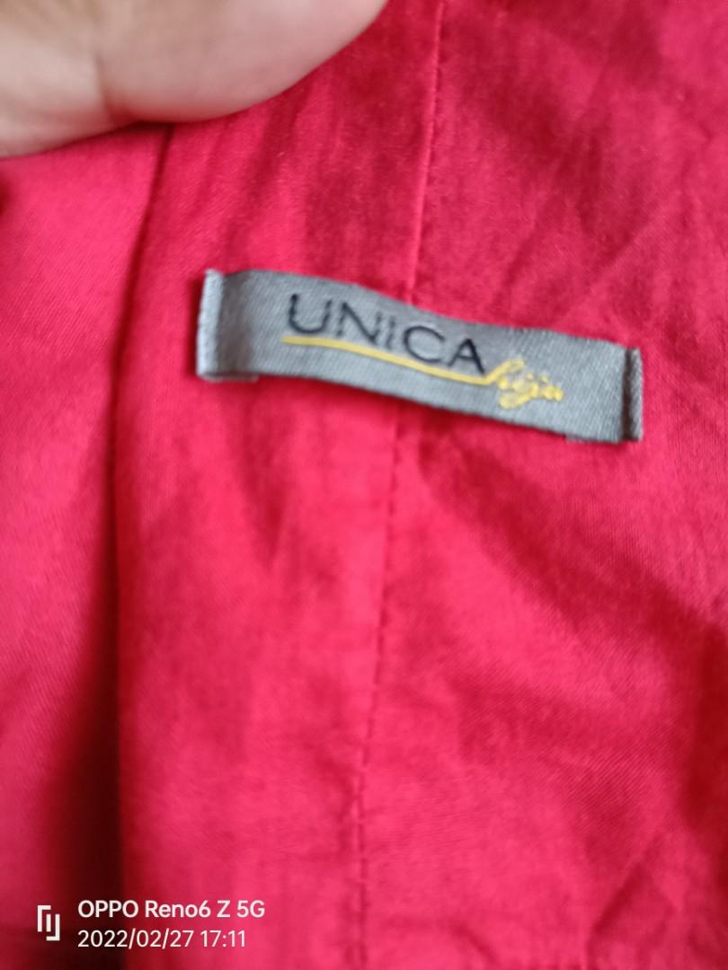 Unica hija ruffled blouse (Category: Blouses) located in San Pedro. Submitted by shachaaa (Listing ID 1146076915, Image 3). Description: color red.extra small in size but can fit the mannequin up to medium size noce for office outfit or casual sunday dates.❤️.