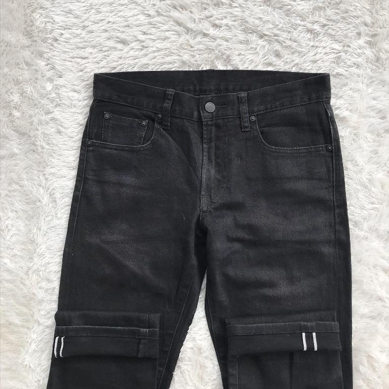 Uniqlo selvedge black online
