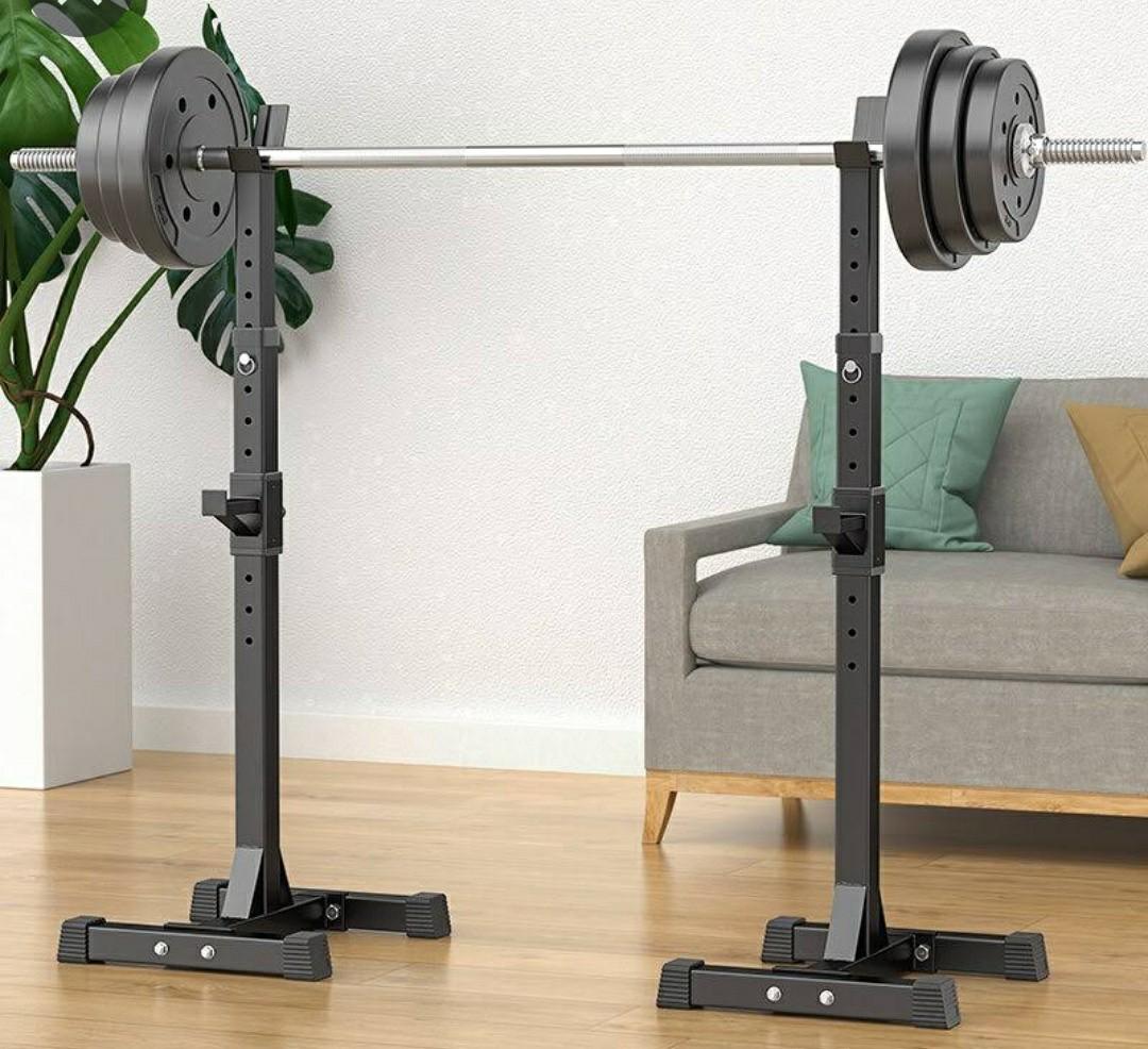 Used bench press and store weights