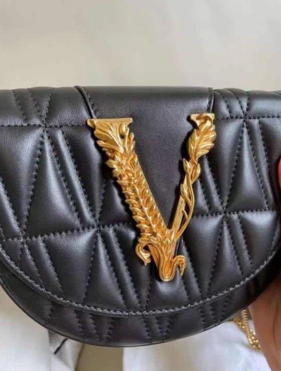 Versace Virtus Quilted Belt Bag (Runway multiple usage), Women's