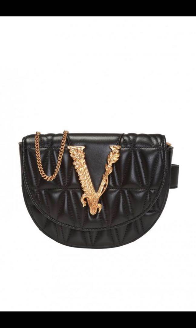 Versace Virtus Quilted Belt Bag (Runway multiple usage), Women's