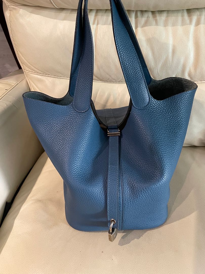 Hermes Bleu Izmir Picotin Lock Bag 26 GM Bag, Luxury, Bags & Wallets on  Carousell