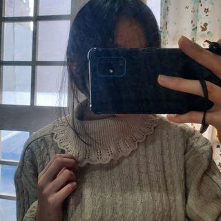 Vintage victorian inspired knit sweater