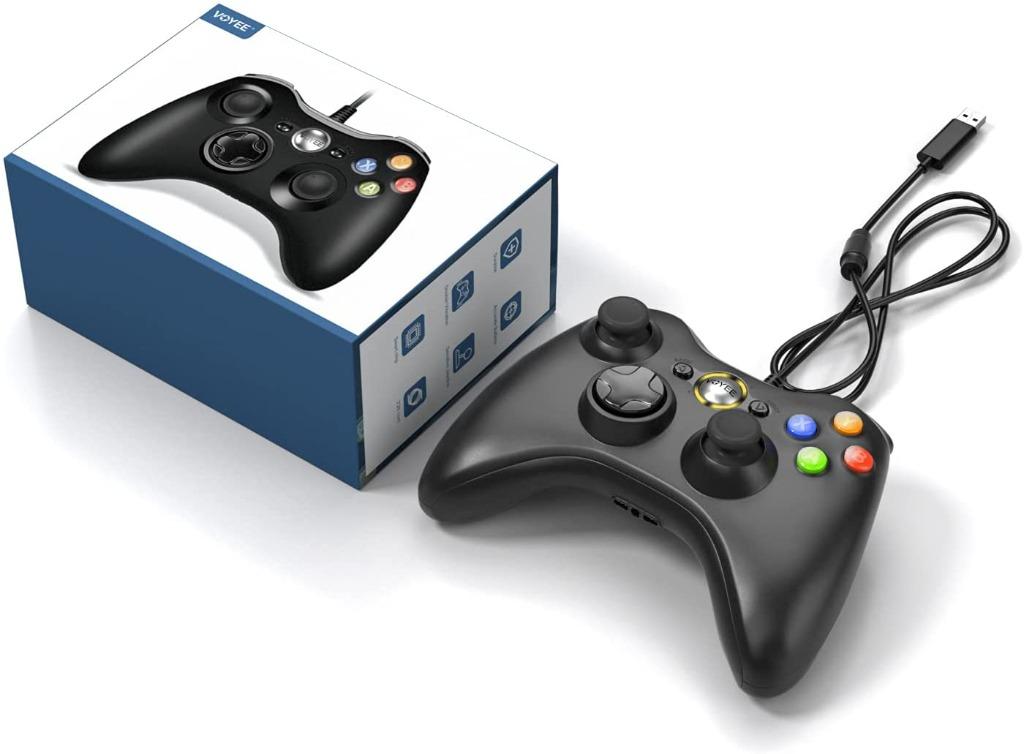 VOYEE Xbox 360 Controller, Wired Controller Improved Ergonomic Upgraded