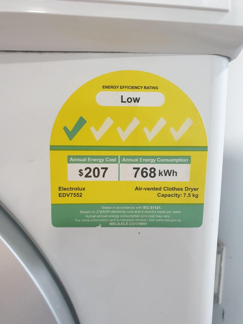 Whirlpool 9kg washer c/w free Electrolux Dryer, TV & Home Appliances, Washing Machines and