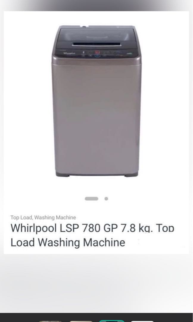 Whirlpool Automatic Washing Machine, TV & Home Appliances, Washing