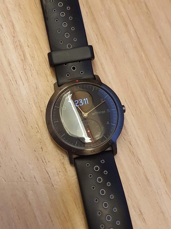 Withings Steel HR Sport 42mm with IQ Shield Screen Protector Mobile Phones Gadgets Wearables Smart Watches on Carousell