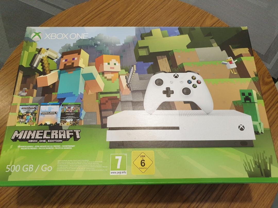 Xbox One S 500GB Console - Minecraft Bundle, Video Gaming, Video Game  Consoles, Xbox on Carousell