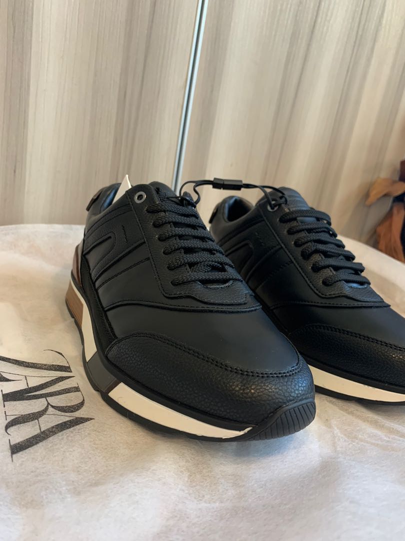 Zara Man Black Formal Casual Sneakers