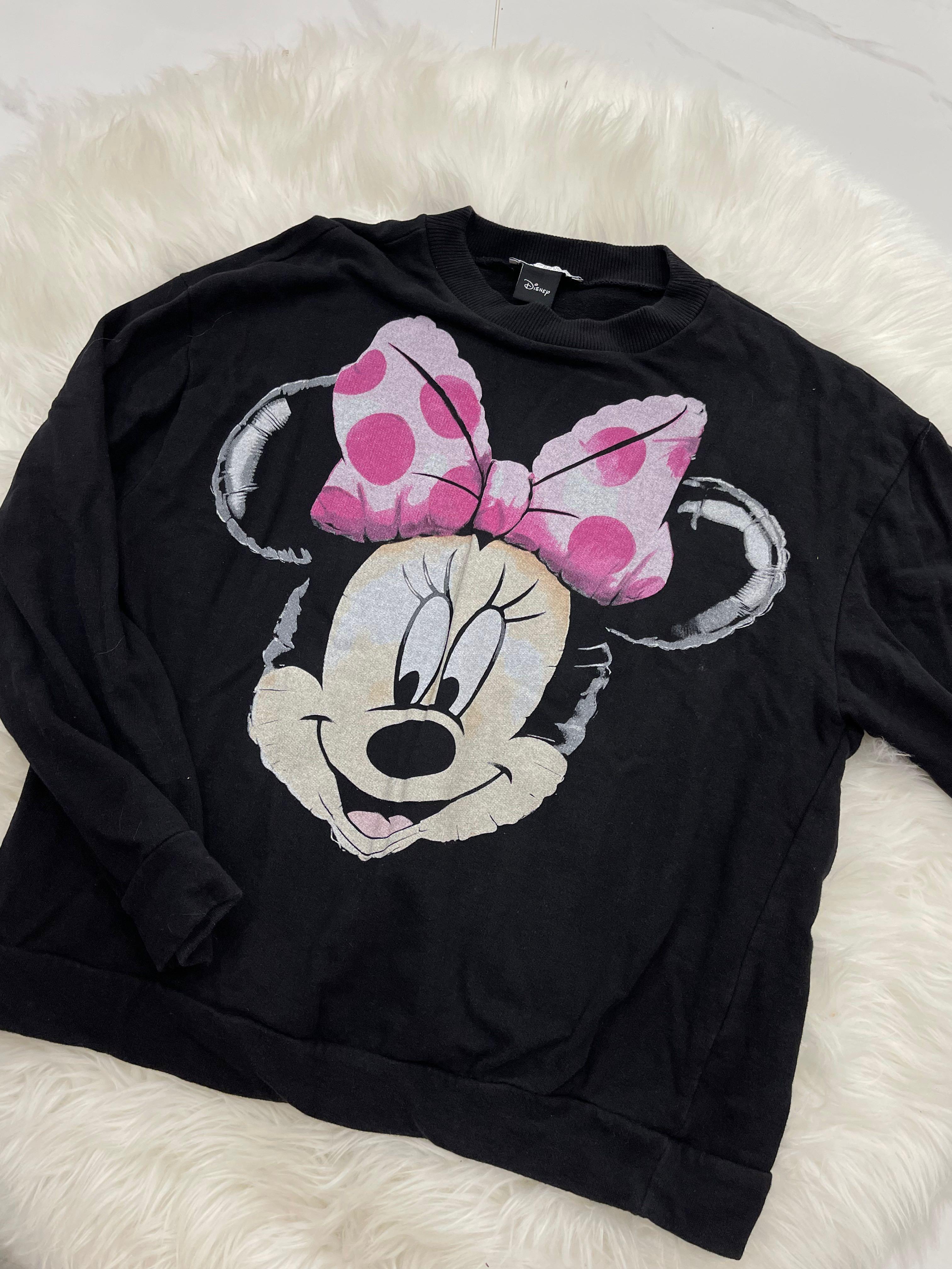Zara minnie mouse sweatshirt, Women's Fashion, Tops, Blouses on Carousell