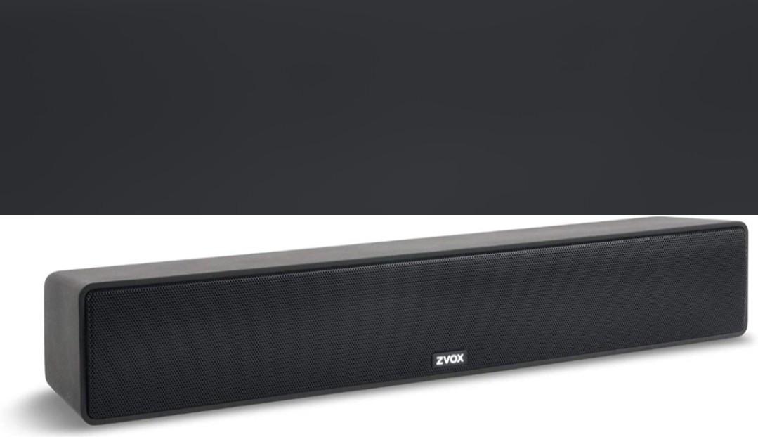 Zvox accuvoice soundbar top with 6 level