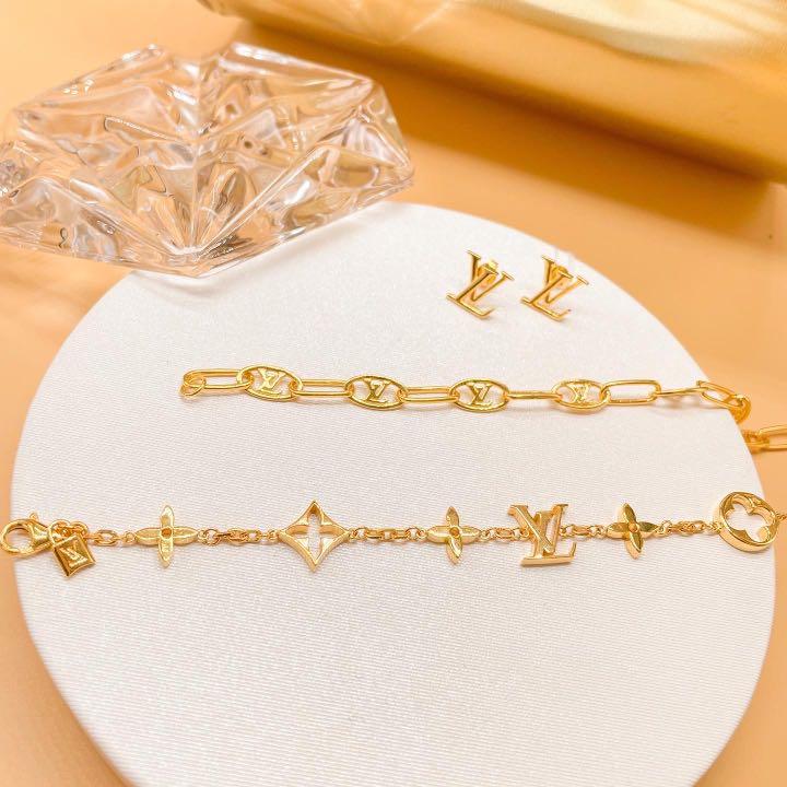 18K Gold Plated Charms Clasp Adjustable Stainless Steel Barbed