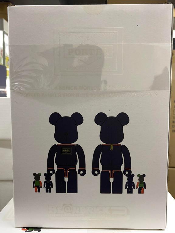 全新2 Medicom Toy Bearbrick Be@rbrick 400% 100% Porter Tanker Iron