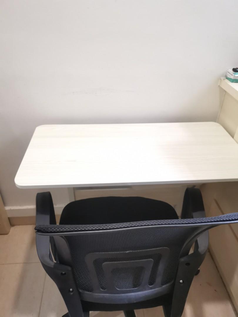 Adjustable side table/ study desk, Furniture & Home Living, Furniture, Tables & Sets on Carousell