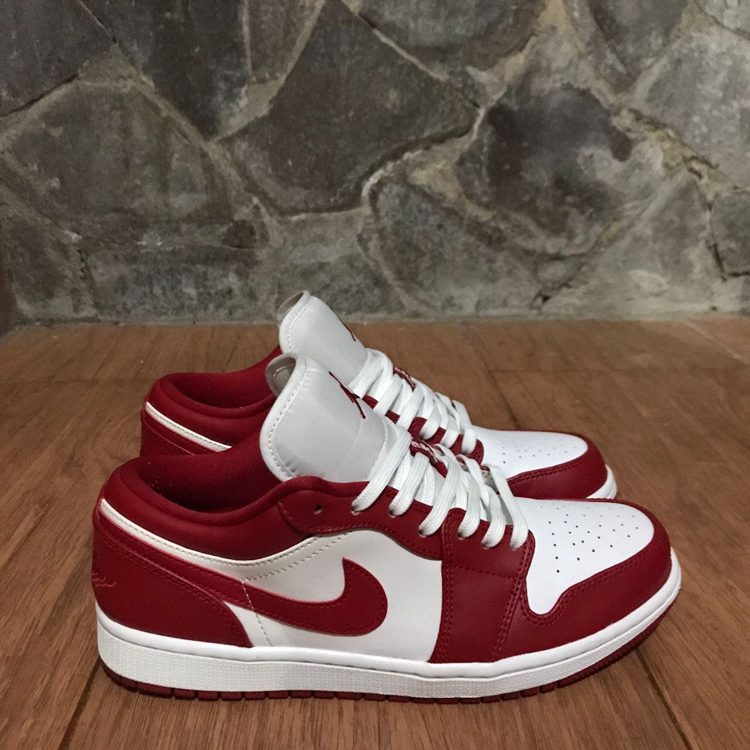 Air Jordan 1 Low Gym Red, Fesyen Pria 