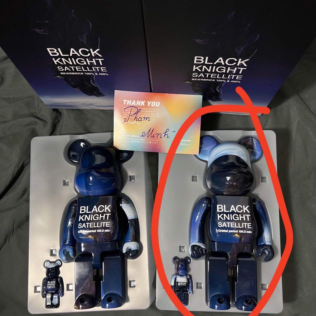 評判BE@RBRICK BLACK KNIGHT SATELLITE 100％ & 400％　新品 未開封 全国即日発送 正規品 MEDICOM TOY キューブリック、ベアブリック