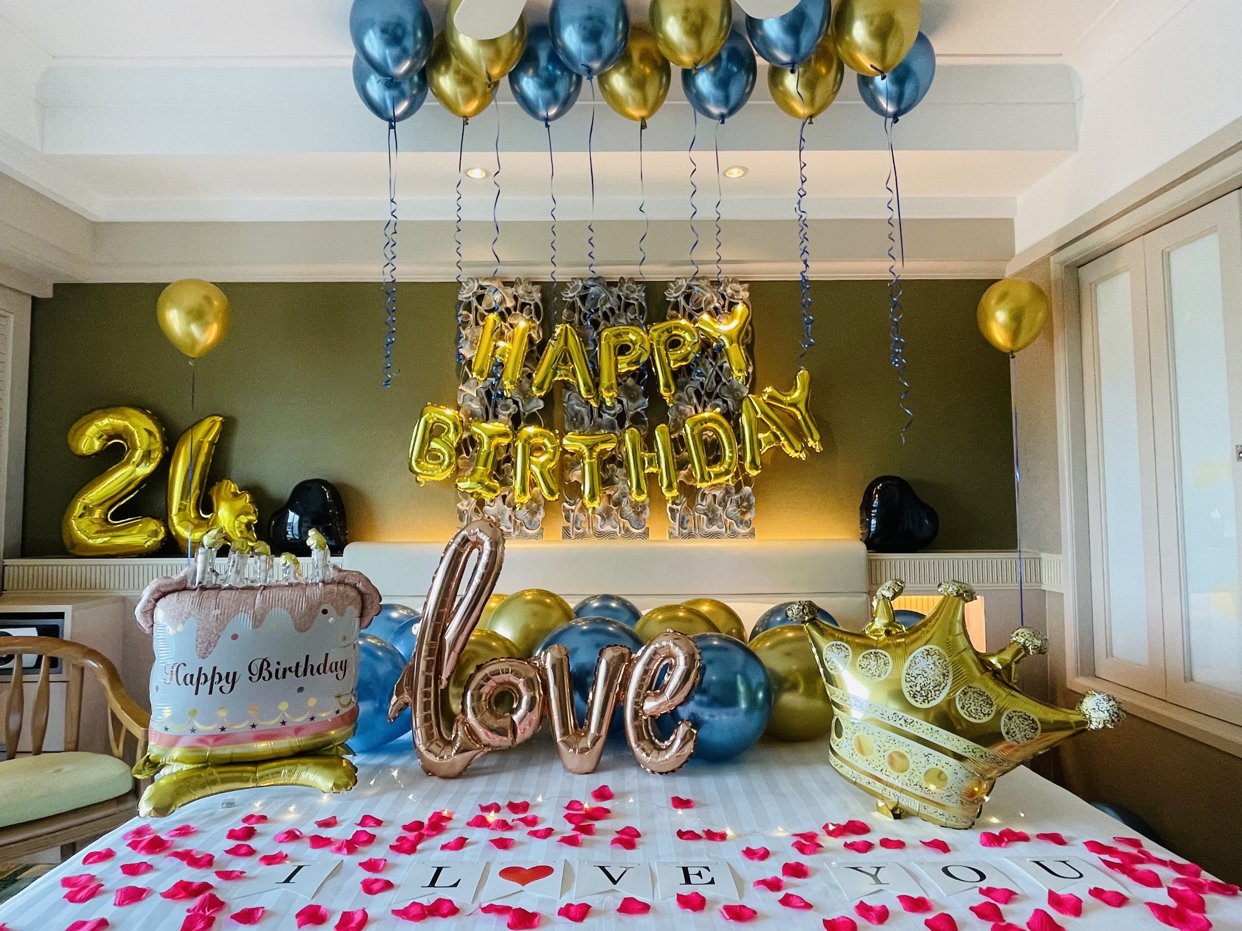 Shangri-La Rasa Sentosa, Singapore Birthday decorations suprise setup