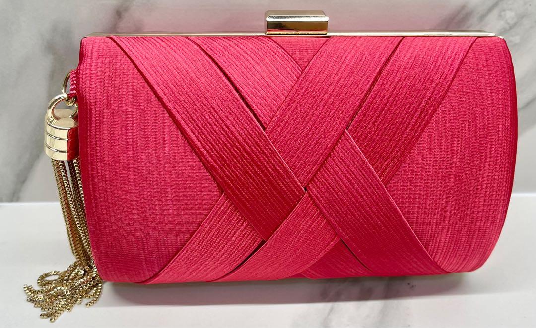 Fuchsia clutch sale