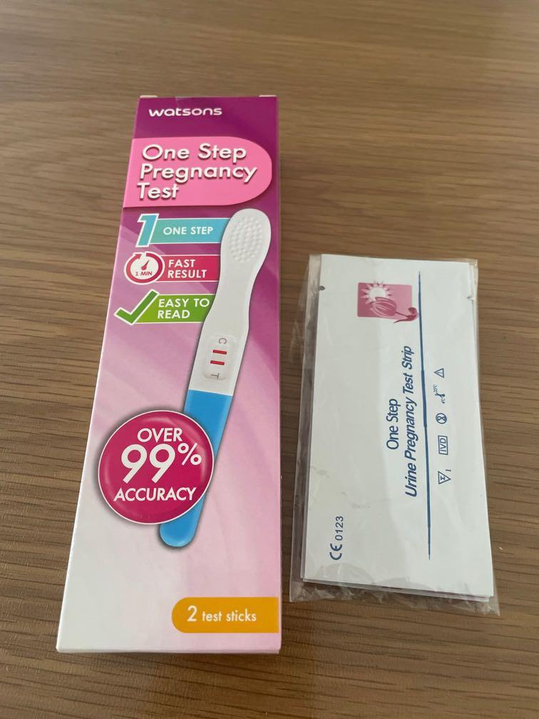Brand New Watsons One Step Pregnancy Test 2 Tests 2 Test Strips Babies Kids Maternity Care On Carousell