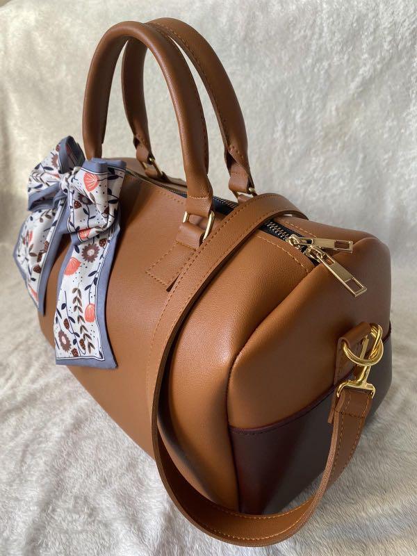 Travel Tote Kim Taehyung V Same Shoulder Bag Brown Handbag Boston