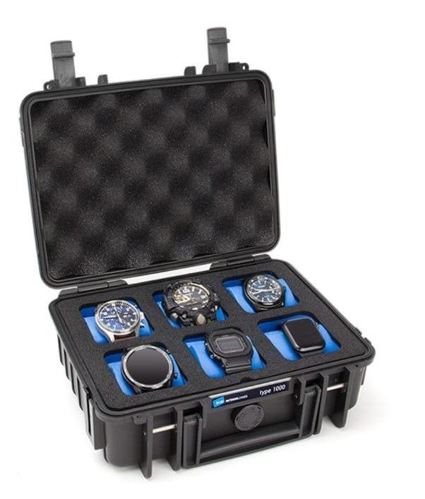 B W Outdoor Cases Safety watch box storage watch box 6 slot Waterproof for Rolex IWC TAG Heuer Omega Jaeger Longines Heritage Rolex Heuer