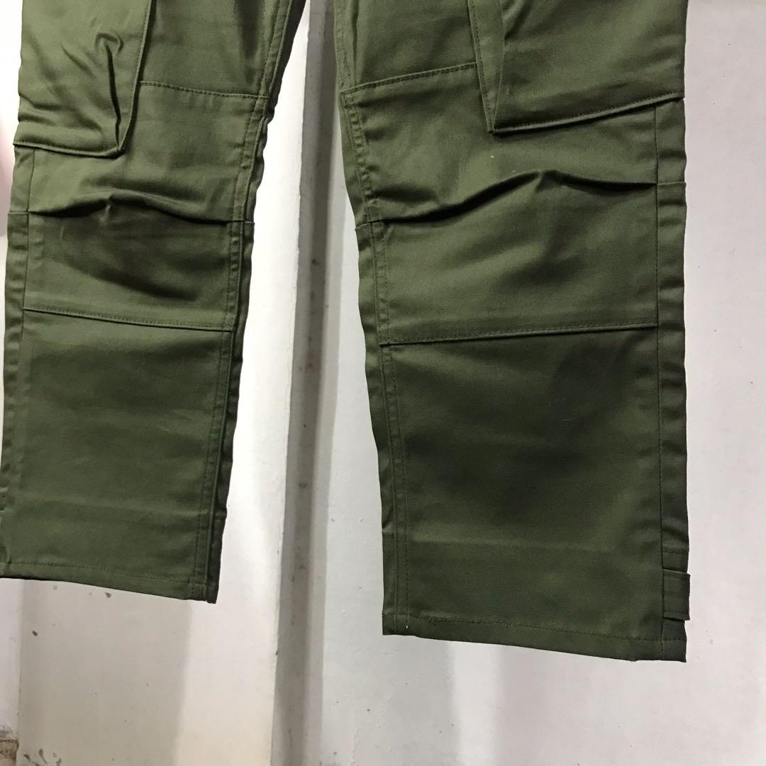 Cargo pants Levis green army, Fesyen 