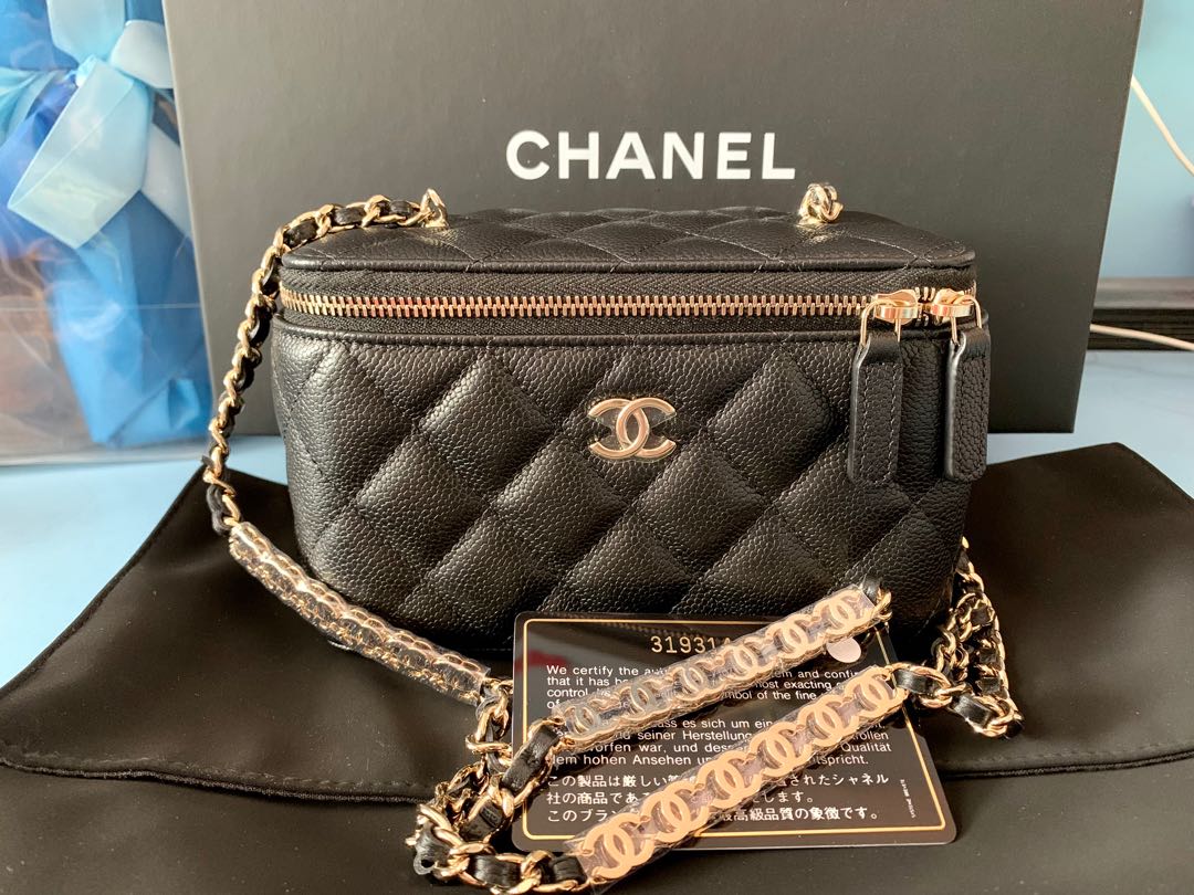 Chanel 22P vanity black caviar lghw Luxury Bags Wallets on