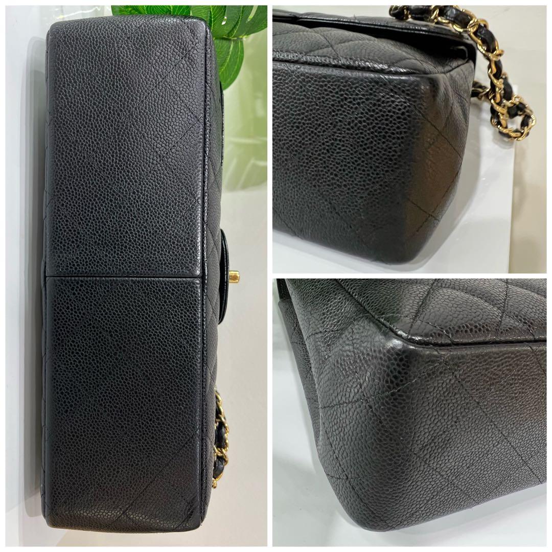 Chanel Classic Jumbo Double Flap Black Caviar Ghw Series 20/2014-2015,  Luxury, Bags & Wallets on Carousell