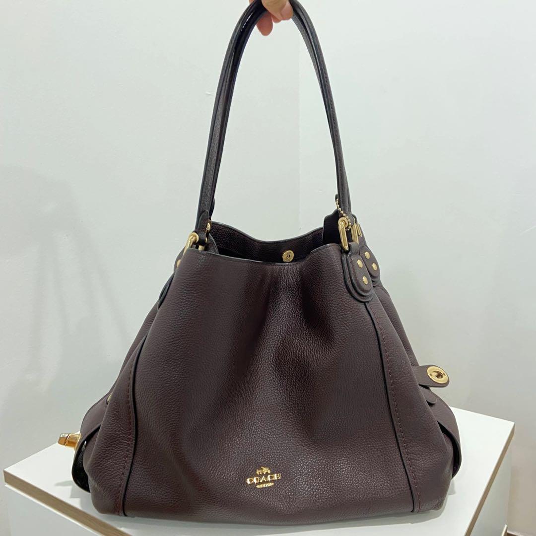 Coach edie 31 on sale oxblood