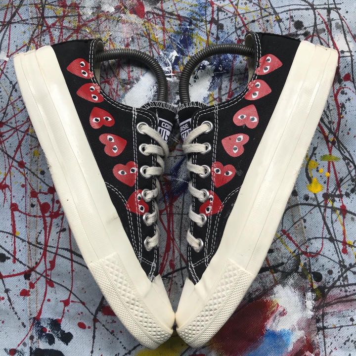 Converse x cdg multi eye low Fesyen Pria Sepatu Sneakers di