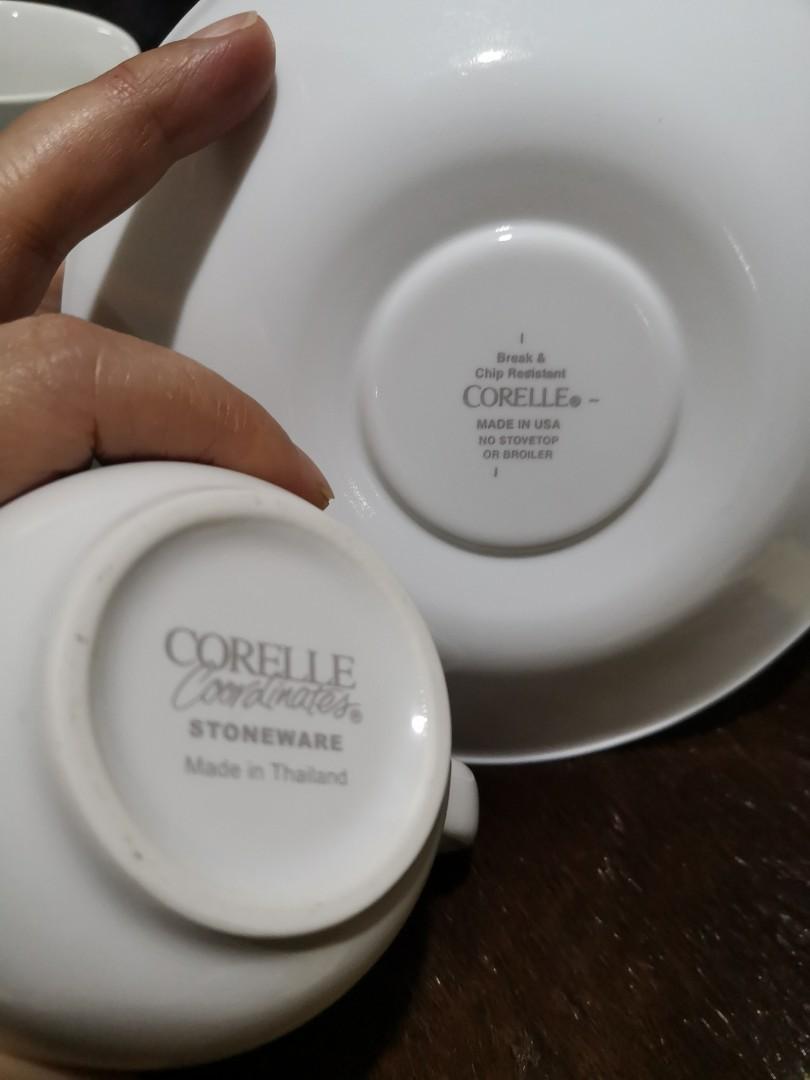 Corelle Delicate Array Cup and Saucer (Category: Dinnerware & Cutlery) located in Kuala Terengganu. Submitted by deeamirah (Listing ID 1146294168, Image 3). Description: Item preloved excellent condition 4 cup and 4 saucer.