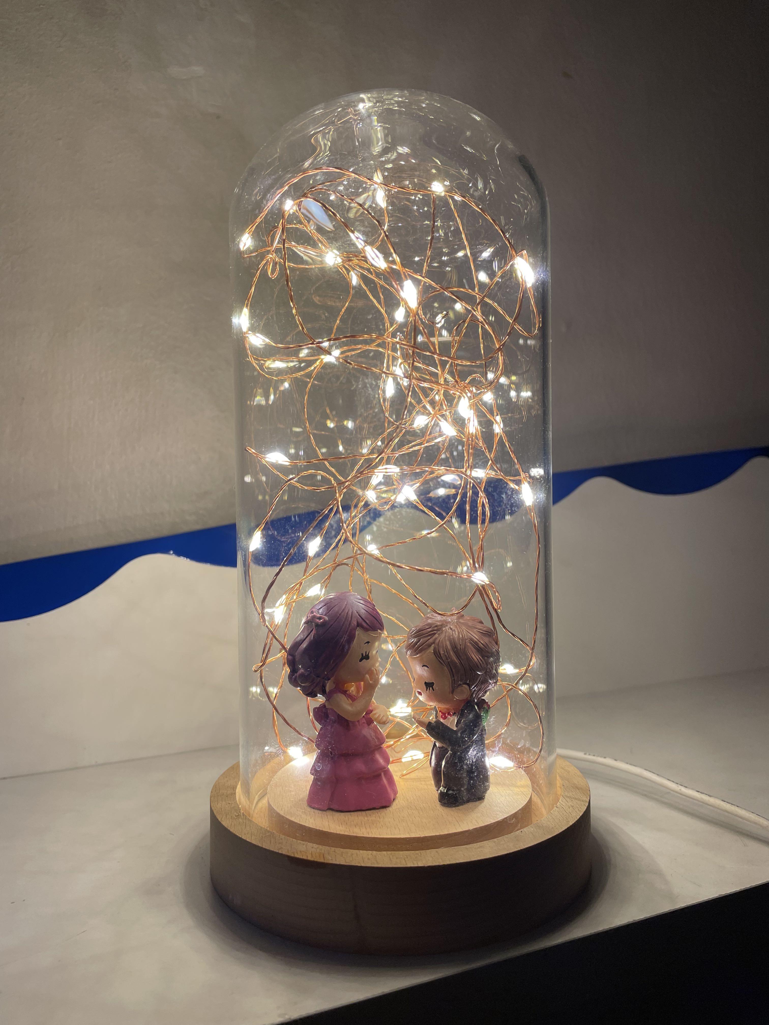 Snow Globe Couple with Colorful Lights and Music | Magic Of Gifts