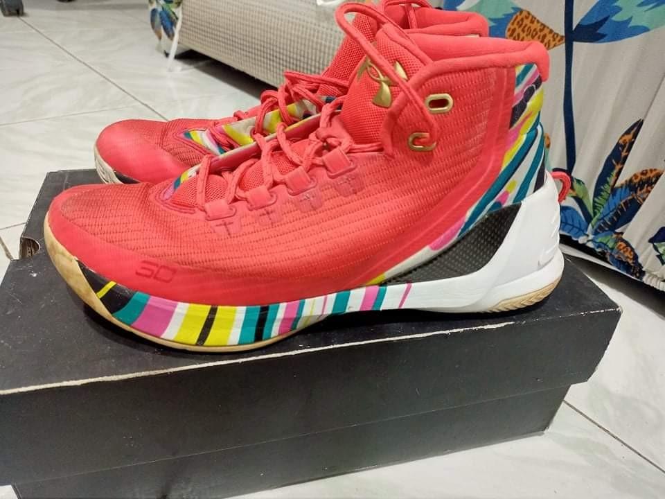 Curry 3 CNY Under Armour used size 8 US Men s Fashion Footwear