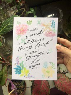 Customisable Calligraphy Cards/Frames ✨🤍