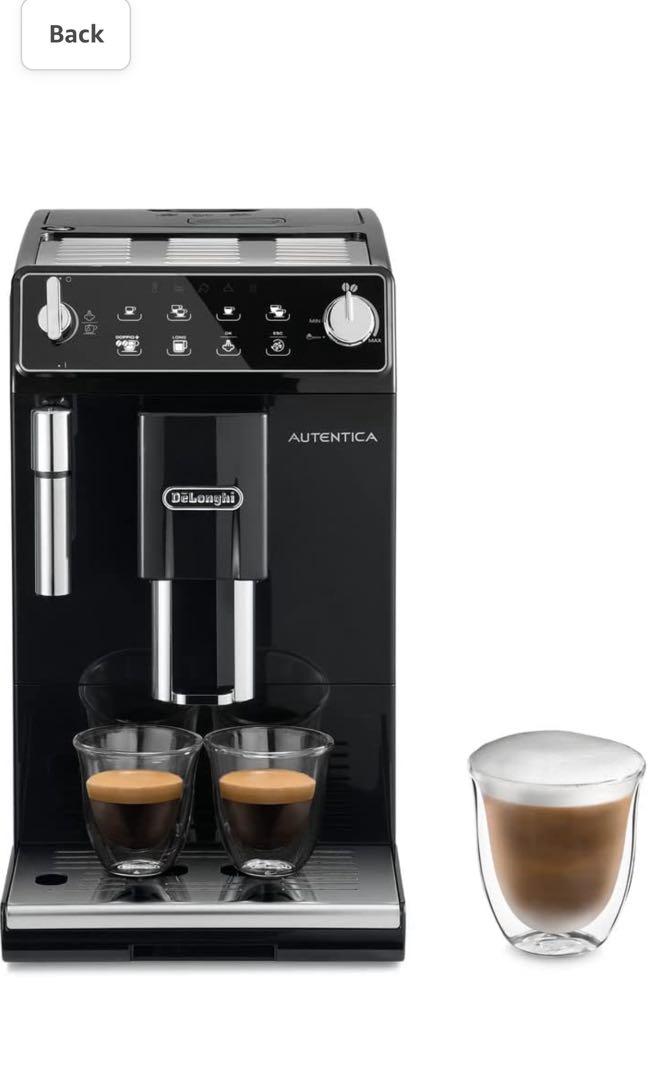 De'Longhi Autentica, Automatic Bean to Cup Coffee Machine, Cappuccino