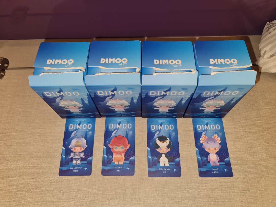 dimoo aquarium series - popmart / Flying fish / sea butterfly / turtle ...