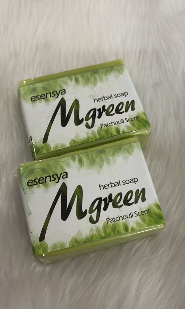 Esensya Herbal Green Soap (alkaline soap), Beauty & Personal Care, Bath & Body, Bath on Carousell