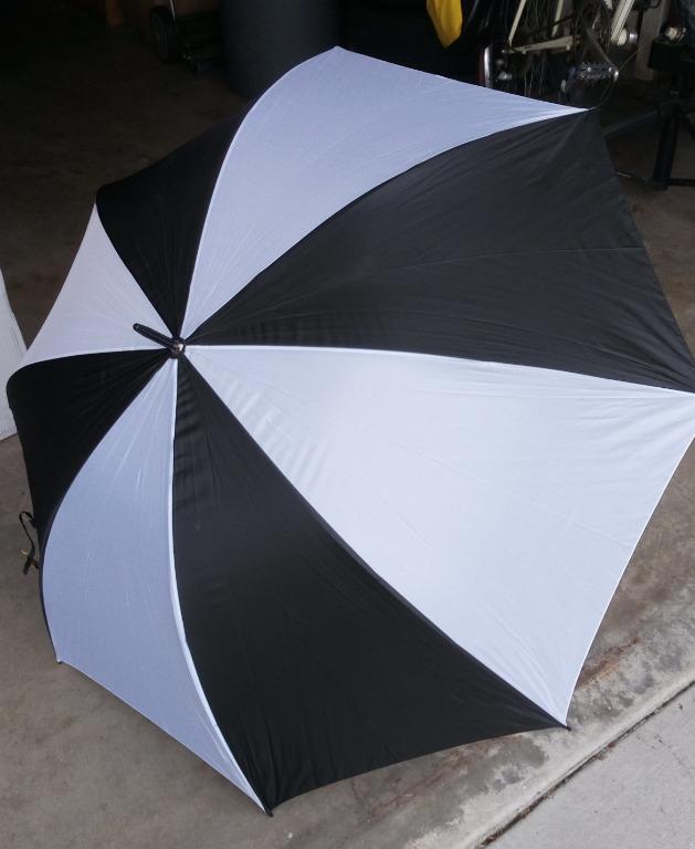 FIRM GRIP Golf Umbrella in Black and White 38123 - The Home Depot