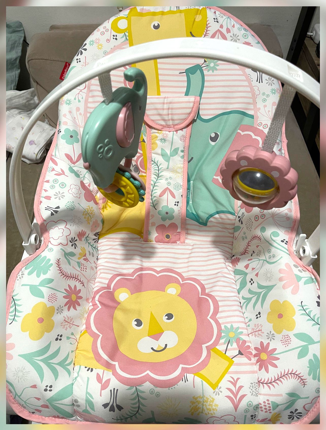 Fisher Price Infant to Toddler Rocker Pink Rainforest, Babies & Kids ...