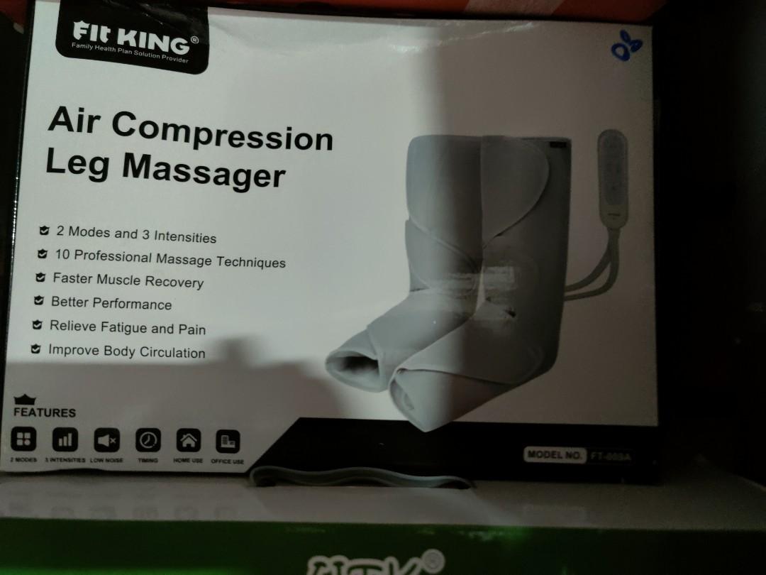 FIT KING AIR COMPRESSION LEG MASSAGER, Health & Nutrition, Massage