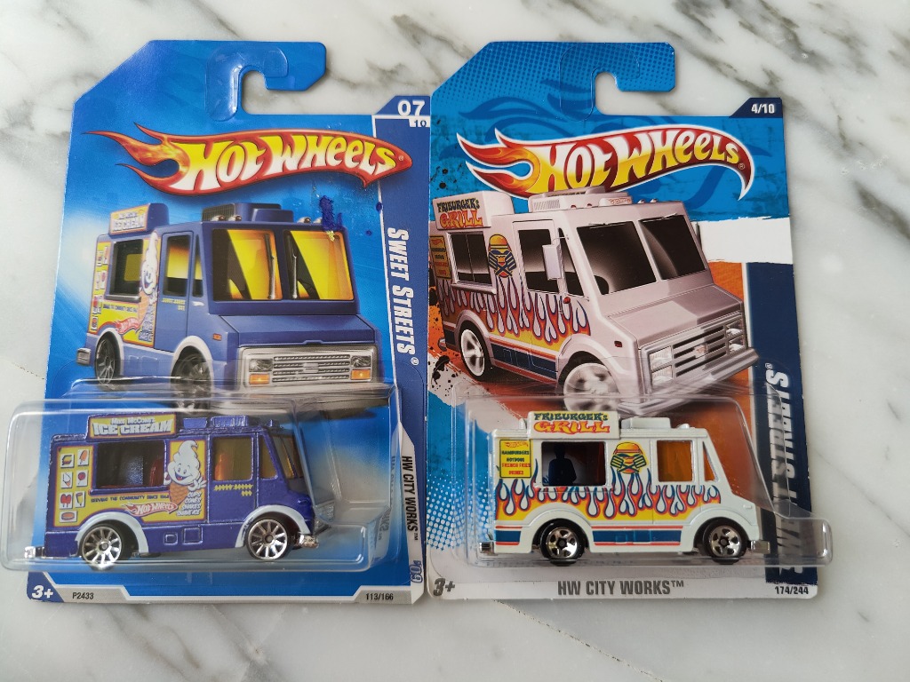 Hot Wheels Ice Cream Truck lot of 2 mainline #2