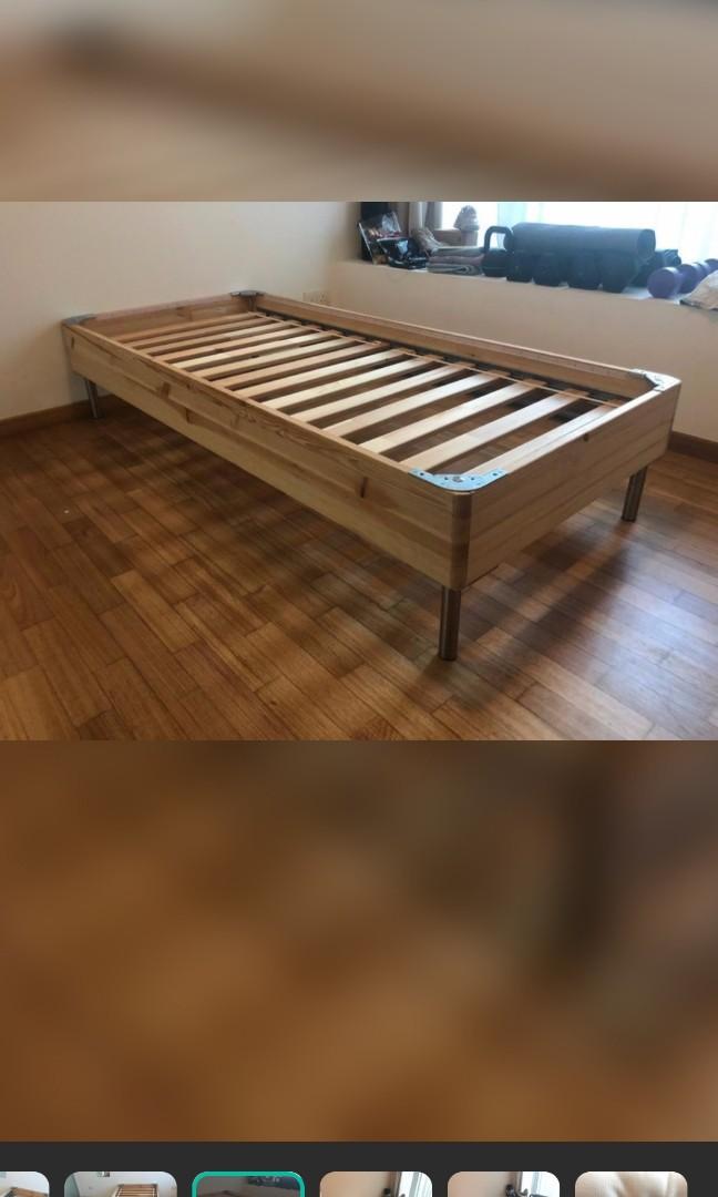 Ikea Lillehammer Single Bed Frame Furniture Home Living