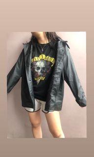 jaket kulit / leather jacket unisex mckenzy oversize