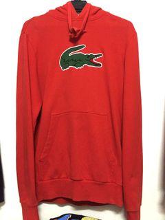 Lacoste RED ORANGE Big Logo - Hoodie