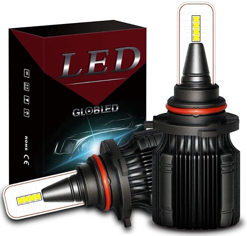 9005 LED Headlight Bulbs EASY EAGLE HB3 120W High Power 20000LM Extremely Bright 6500K Cold White CSP Chips Conversion Kit Adjustable Beam 