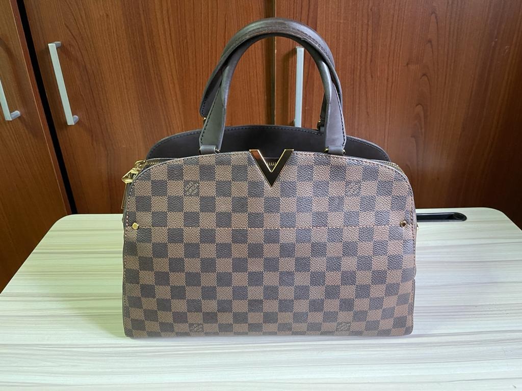 LV Kensington Bowling Damier 2017 With rec, strap, db, Barang Mewah, Tas &  Dompet di Carousell