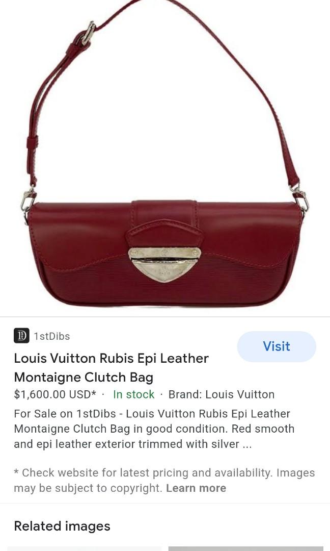 Louis Vuitton, Bags, Louis Vuitton Rubis Epi Leather Bowling Montaigne